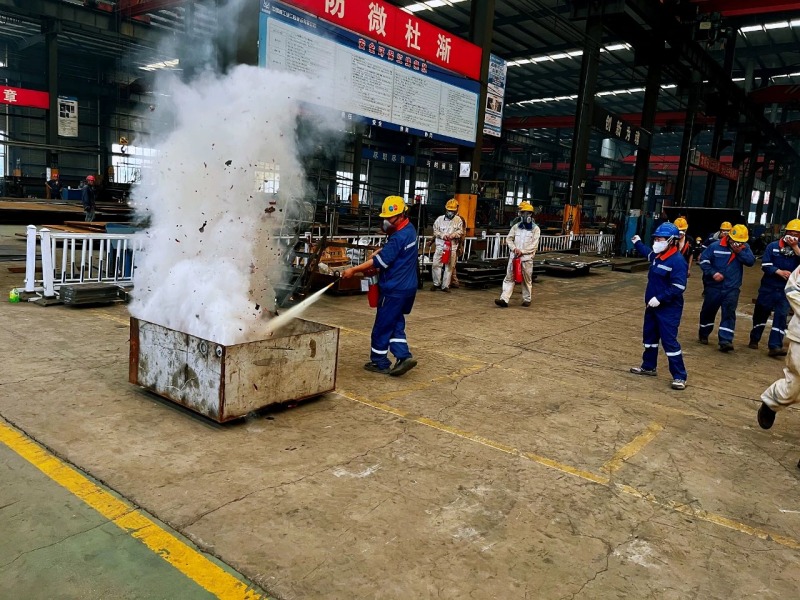 Eihe Steel Structure a efectuat exercițiul de incendiu al „Open Life Channel”.